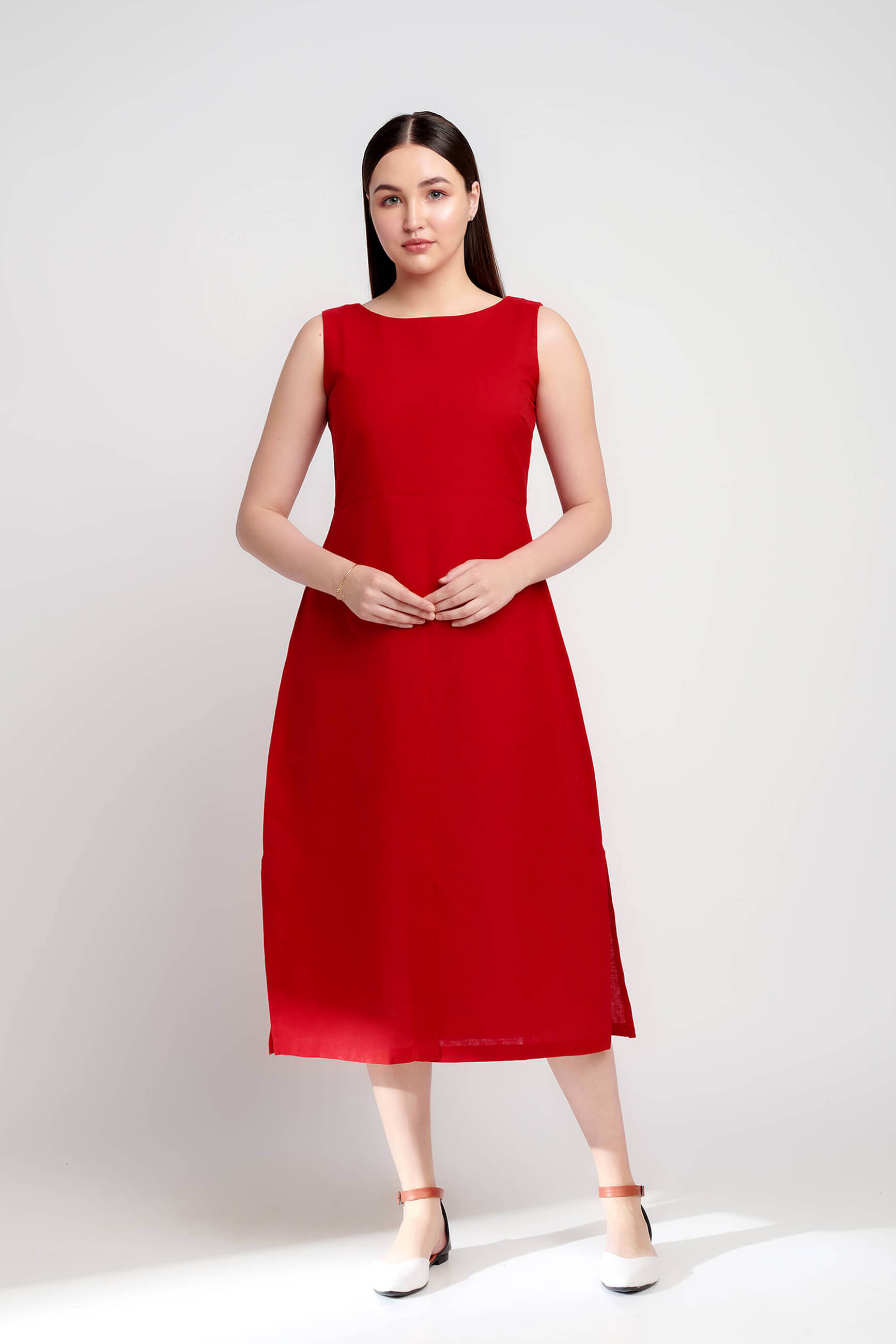 Rose Radiance A -Line Fit and Flare Dress 