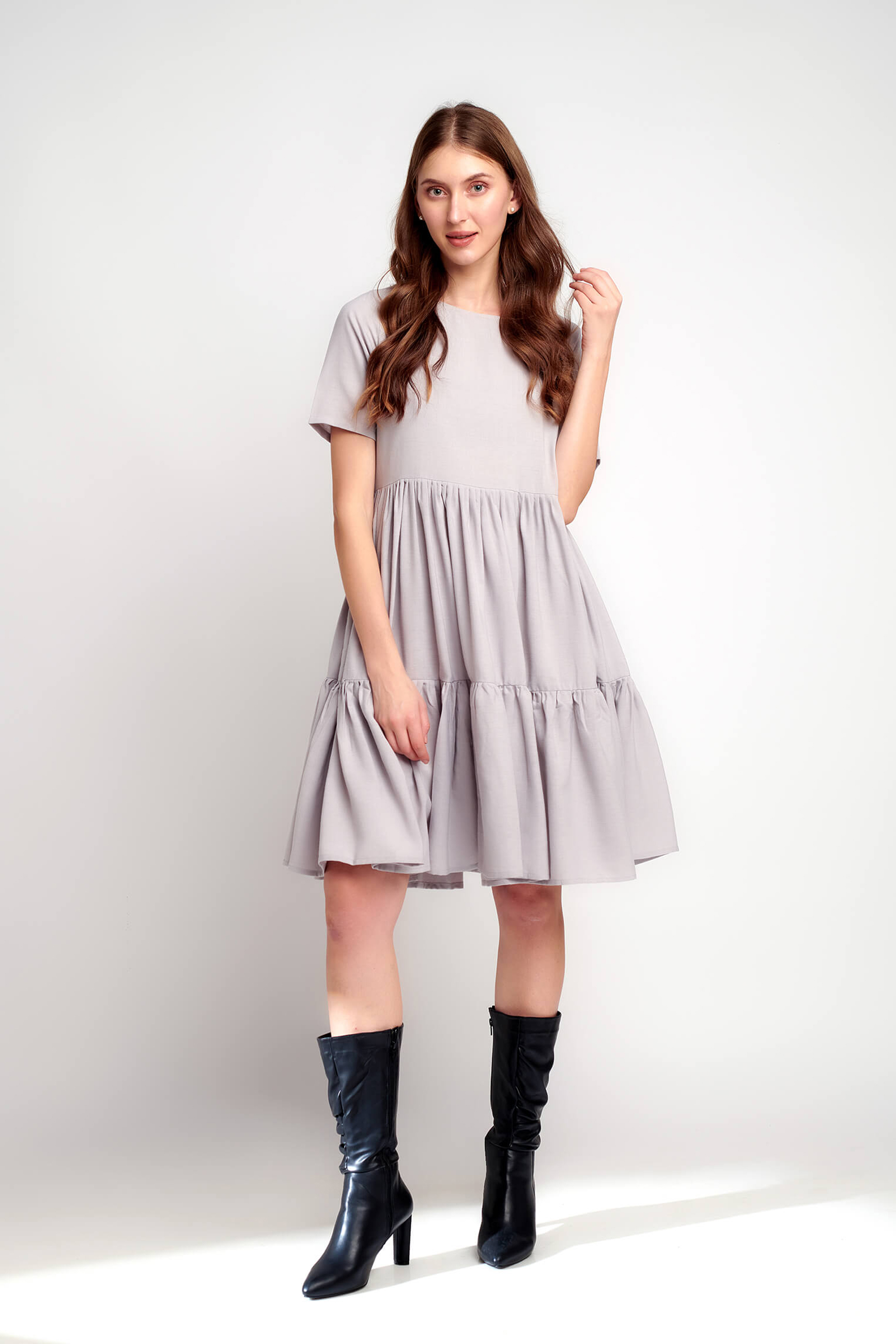 Smoke and Mirrors Short Linen Dress