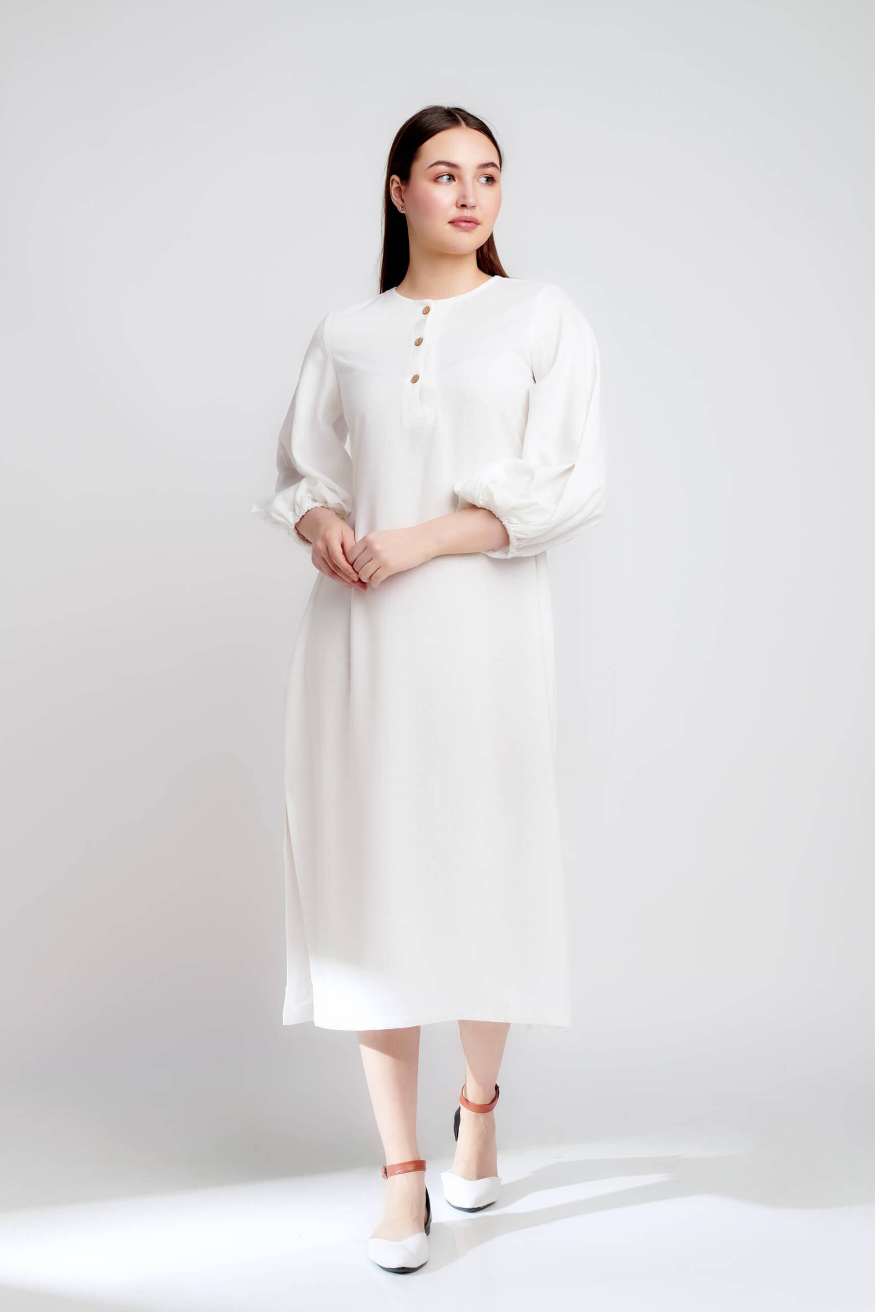 Ivory Breeze Midi Dress