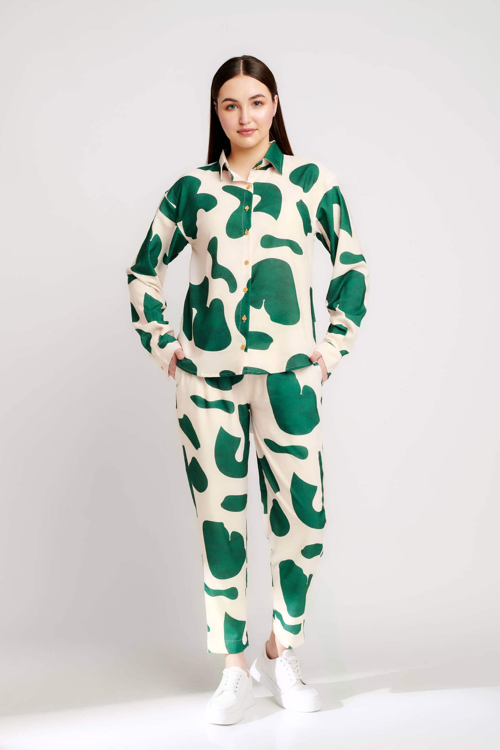 Casual Charm printed Co-ords