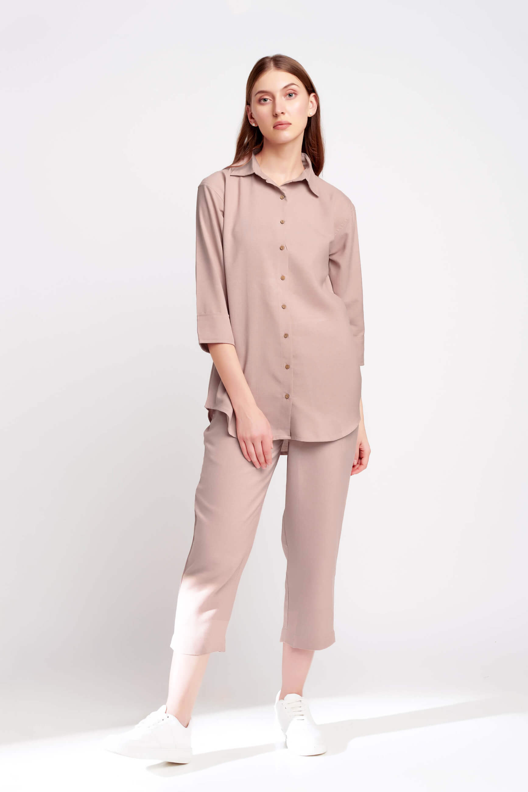 Pale Pink Linen Co Ords